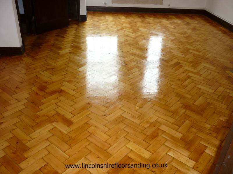 Aylesbury Nr Grimsby Pine Parquet Floor Sanding And Restoration
